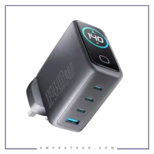 آداپتور شارژ 140 وات پاورولوژِی Powerology Voltflow GaN Wall Charger PWGAN140WBK