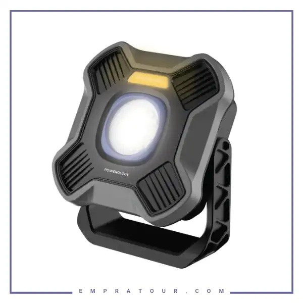 چراغ کار شارژی پاورولوژی Powerology Brillite Work Light  PWZF40138BK