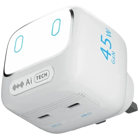 آداپتور شارژ هوشمند پاورولوژِی Powerology Lumix GaN AI Power Charger PWCUQC052WH