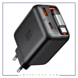 آداپتور دو پورت 35وات با کابل جمع شونده تایپ سی مک دودو Mcdodo FreeGO Charger CH-1280