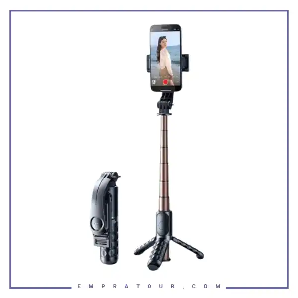 سه پایه و مونوپاد شاتر دار رتاکو Rtako Mini Clip Selfie Stick Q10R