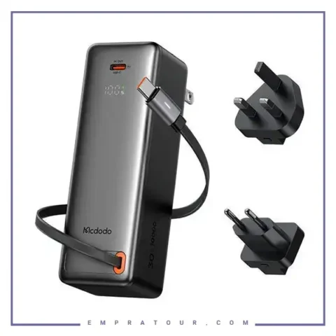 پاوربانک 10000 و آداپتور شارژ 30وات مک دودو Mcdodo 3-in-1 Power Bank MC-3181