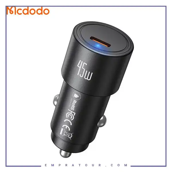 شارژر فندکی 45 وات مک دودو Mcdodo Obsidian Type-C Car Charger CC-5340