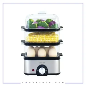 دستگاه بخار پز گرین لاین Green Lion 3-Tier Egg Cooker | Vegetable Steamer 500W GN3TREGGCKGY