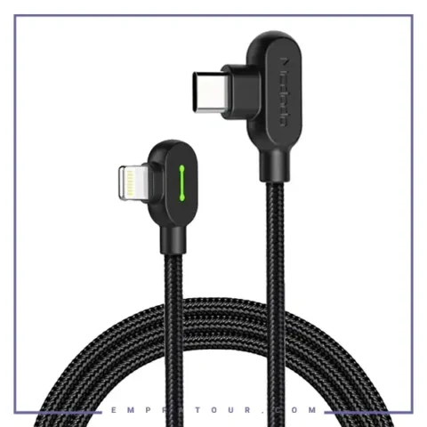 کابل شارژ تایپ سی به لایتنینگ 90 درجه 1.8 متر مک دودو Mcdodo Type-C To Lightning Data Cable CA-7371
