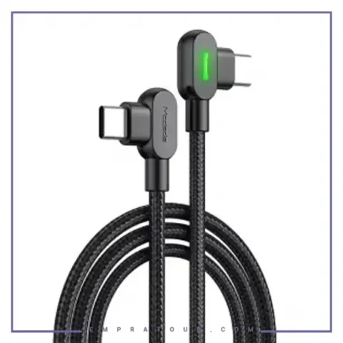 کابل شارژ دو سر تایپ سی 90 درجه 1.5 مک دودو Mcdodo Type-C To Type-C Data Cable CA-8080