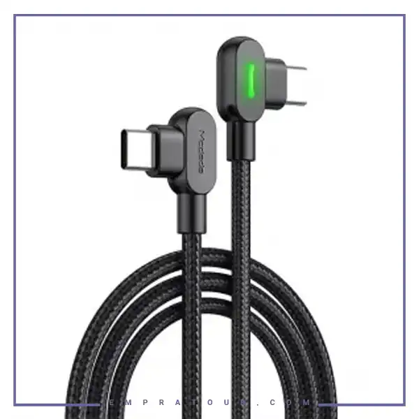 کابل شارژ دو سر تایپ سی 90 درجه 1.5 مک دودو Mcdodo Type-C To Type-C Data Cable CA-8080