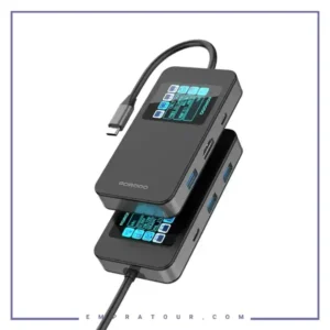 هاب تایپ سی 6 پورت پرودو Porodo Multi-Port USB-C Hub PDTC630GY