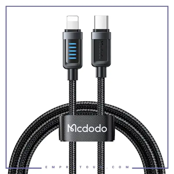 کابل شارژ لایتنینگ به تایپ سی 36 وات مک دودو Mcdodo Cab Vision Cable CA-0340