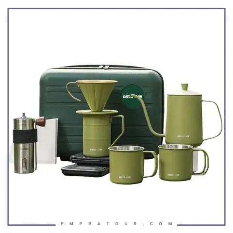ست قهوه ساز گرین لاین Green Lion V-60 Pro Coffee Maker Set GNV60CMSPRGN