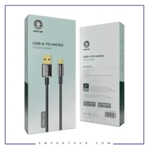 کابل شارژ میکرو 1 متر گرین لاین Green Lion USB-A to Micro Tough Cable GNTPTGHATMBK
