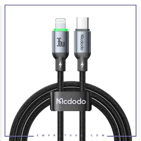 کابل شارژ تایپ سی به لایتنینگ 2 متر مک دودو Mcdodo Cab Luma USB-C To Lightning Cable CA-6691