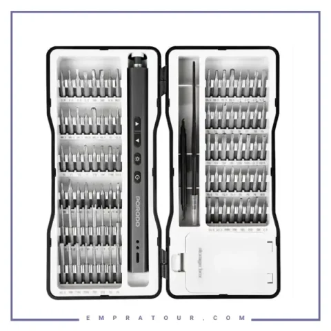 کیت پیچ گوشتی شارژی 97 تیکه پرودو Porodo TechFix 97‑In‑1 Electric Screwdriver Kit PDGTE970BK