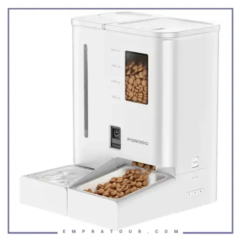 ظرف غدای هوشند حیوانات پرودو Porodo Petmate Automatic Pet Feeder PDFD035VWH