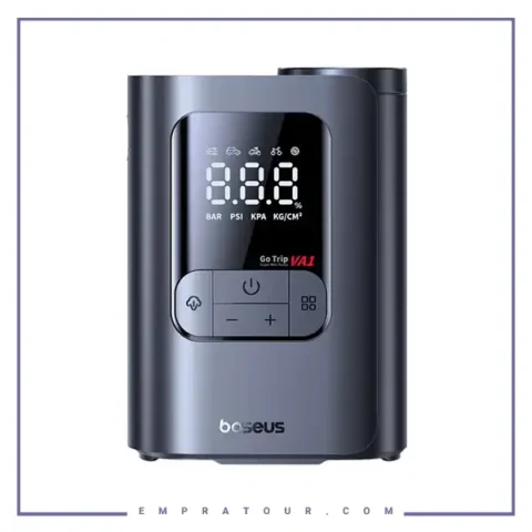 پمپ باد قابل حمل شارژی 82 وات بیسوس Baseus GoTrip Inflator Pump VA1 C01195