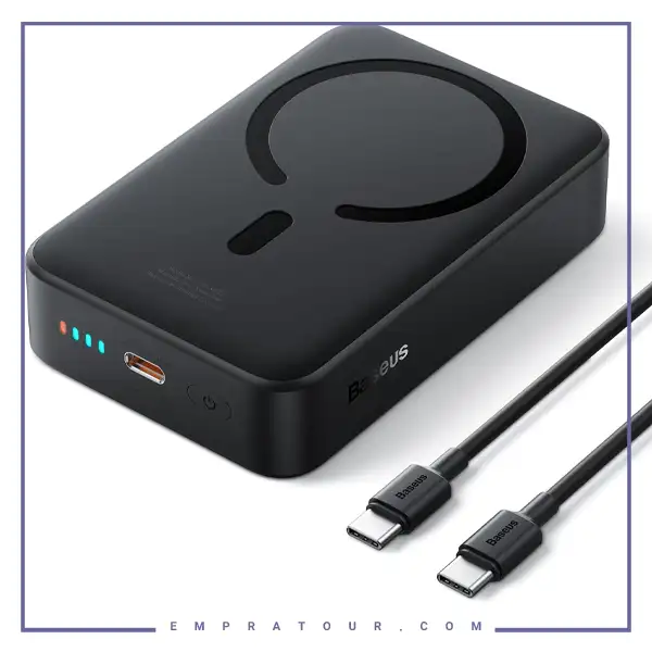 پاوربانک وایرلس 20000 بیسوس Baseus 20W EnerFill FM41 Mini Magnetic E0027U01