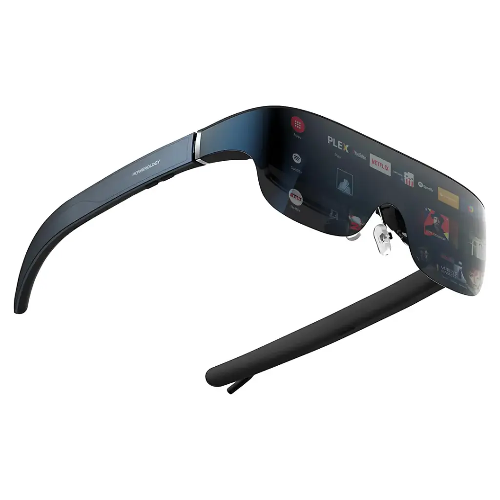عینک 3 بعدی هوشمند پاورولوژی Powerology 2/3D Ultra AR Movie Glass 1080P 120″ PSM014