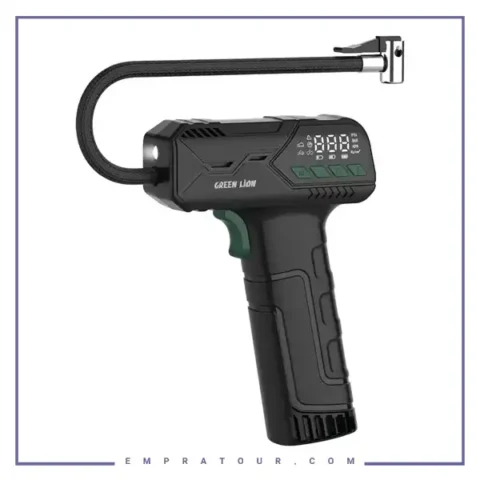 پمپ باد شارژی گرین لاین Green Lion Hyper Air Portable Tire Inflator GNHYINFTRBK