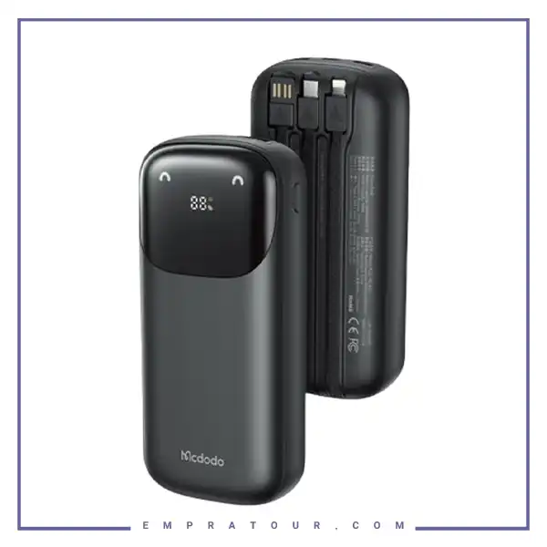 پاوربانک 22.5 وات 10000 با کابل متصل مک دودو Mcdodo EmoPower Bank MC-852