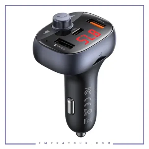 شارژر فندکی 72 وات و پخش کننده بلوتوث مک دودو Mcddodo Car Charger And FM Transmitter CC-5950