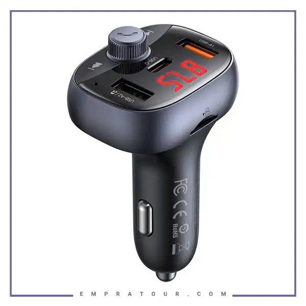 شارژر فندکی 72 وات و پخش کننده بلوتوث مک دودو Mcddodo Car Charger And FM Transmitter CC-5950