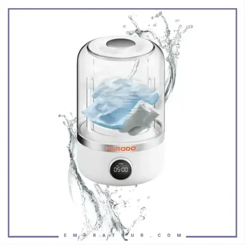 ماشین لباس شویی مینی 1.2 لیتر پرودو Porodo Lifestyle Cordless Mini Washing Machine PDLFST192WH