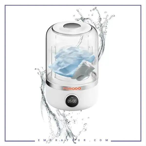 ماشین لباس شویی مینی 1.2 لیتر پرودو Porodo Lifestyle Cordless Mini Washing Machine PDLFST192WH