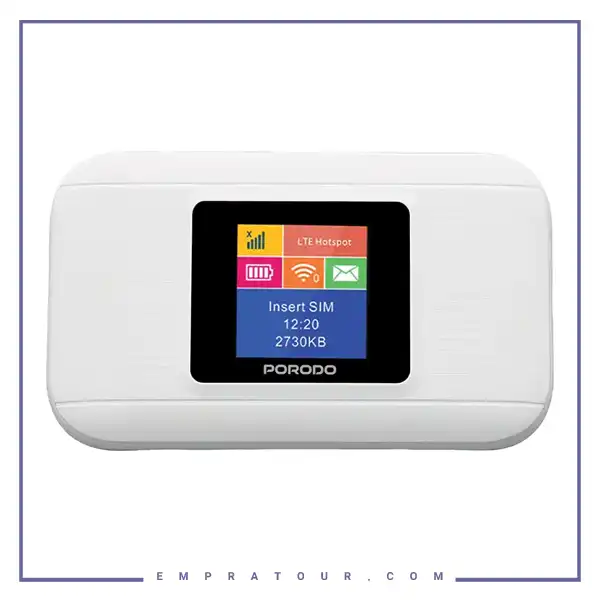 مودم جیبی پرودو Porodo Nexfi 4g LTE Portable WiFi Router PDM603WH