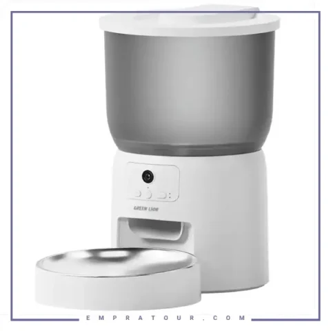 ظرف غذای هوشمند حیوانات خانگی گرین لاین Green Lion Smart Pet Feeder GNSMTPETFRWH