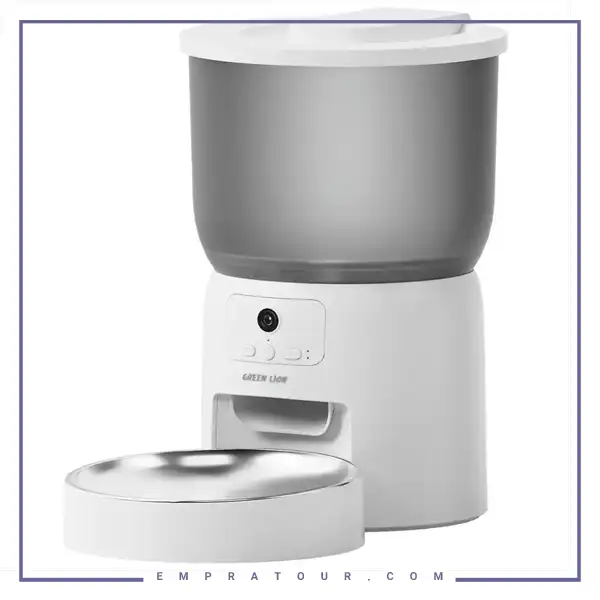 ظرف غذای هوشمند حیوانات خانگی گرین لاین Green Lion Smart Pet Feeder GNSMTPETFRWH