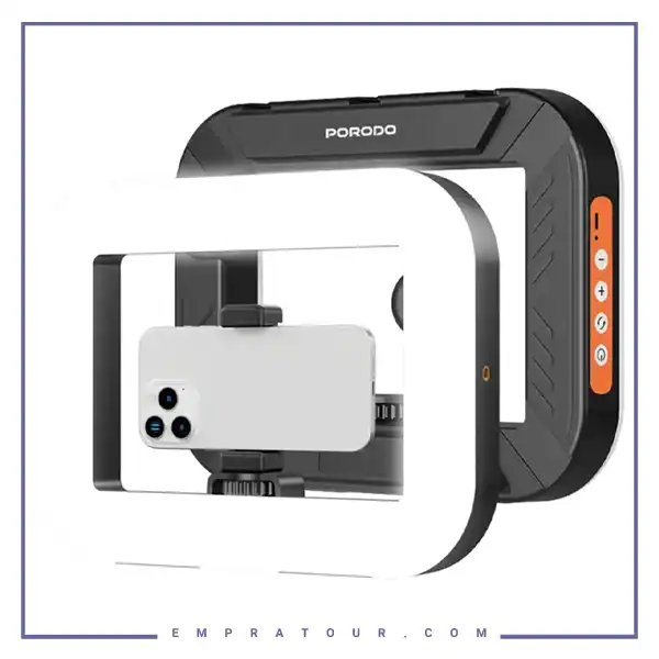 رینگ لایت دستی پرودو Porodo Handheld Ring Grip Camera PDLFST214BK