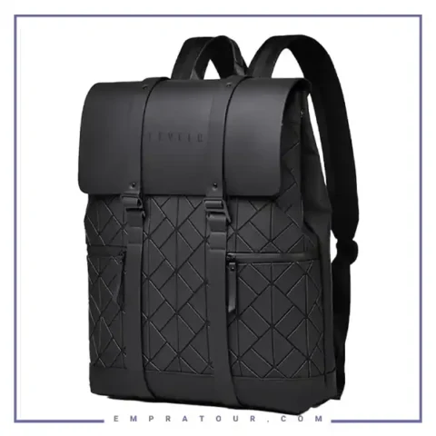 کوله پشتی چرمی لولو Levelo Caen Travel Backpack LVLCAENTBBK