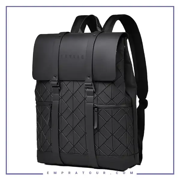 کوله پشتی چرمی لولو Levelo Caen Travel Backpack LVLCAENTBBK