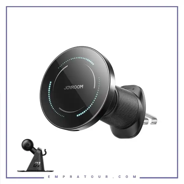 هولدر دریچه کولری و رو داشبوردی وایرلس مگنتی جویروم Joyroom Holder JR-ZS502