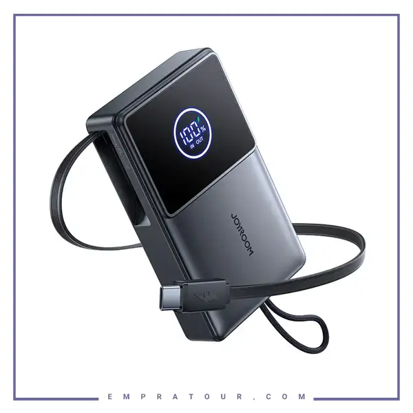پاوربانک 10000 با کابل جمع شونده 22.5 وات جویروم JOYROOM JR-PR1 Retractable Power Bank