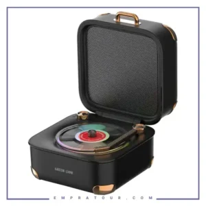 اسپیکر بلوتوثی گرین لاین Green Lion Gramo Vinyl Wireless Speaker GNGRMSPKRWH