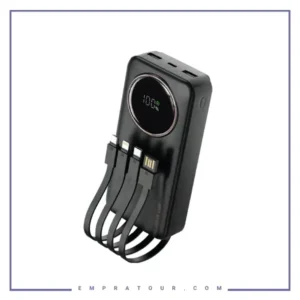 پاور بانک 20000 با کابل گرین لاین Green Lion Power Pulse Power Bank GNPWRPS20KBK