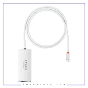 هاب تایپ سی 4 پورت با کابل 1 متر بیسوس Baseus Lite Series Type-C Hub Adapter BS-OH031 WKQX030402