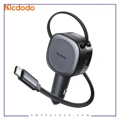 شارژر فندکی 75 وات با کابل جمع شونده مک دودو Mcdodo FreeGo Car Charger CC-1560