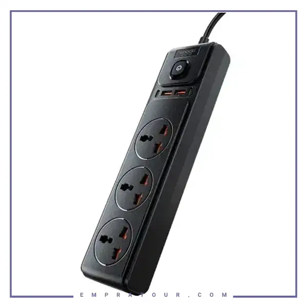 چند راهی برق 2500 وات جویروم JOYROOM 7-in-1 Versatile Power Strip JR-TE1