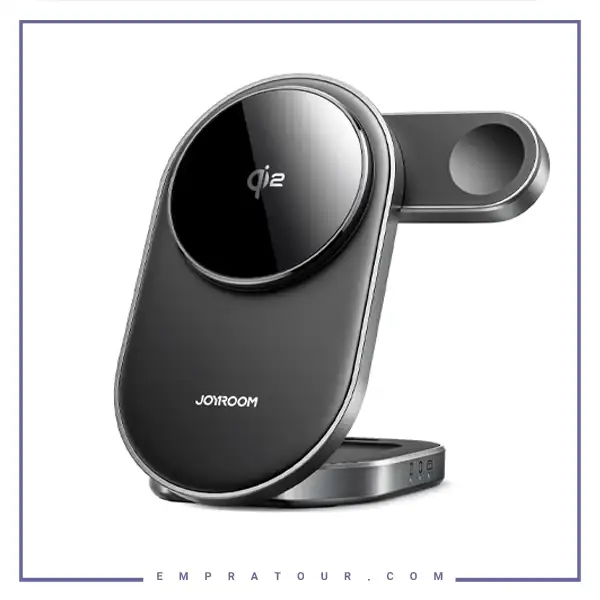 هولدر و شارژر وایرلس جویروم JR-W17 3-in-1 Wireless Charger