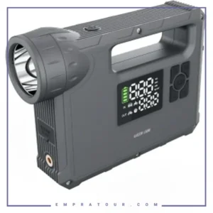 پمپ باد و جامپ استارتر گرین لاین مدل  Green Lion JX-84 12V Jump Starter GNJUMSTJX84GY