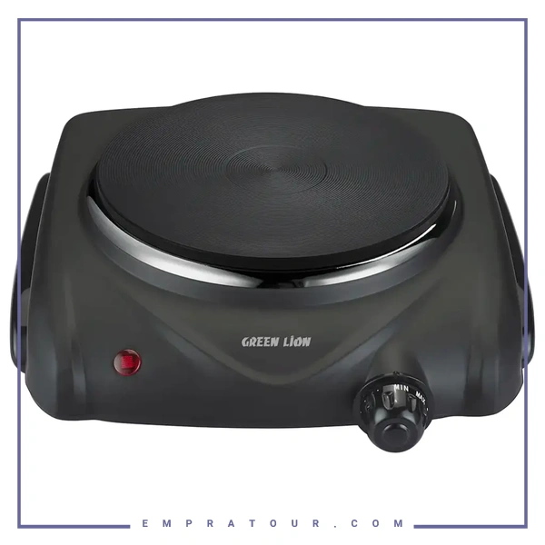 اجاق برقی 1500 وات گرین لاین Green Lion Electric Stove Single Hot Plate GNESSING42BK