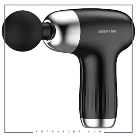 ماساژور تفنگی 6 سرعته گرین لاین Green Lion Mini Massage Gun 6 Speed Levels GNMINMSGNBK