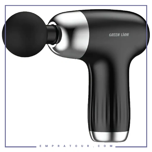 ماساژور تفنگی 6 سرعته گرین لاین Green Lion Mini Massage Gun 6 Speed Levels GNMINMSGNBK