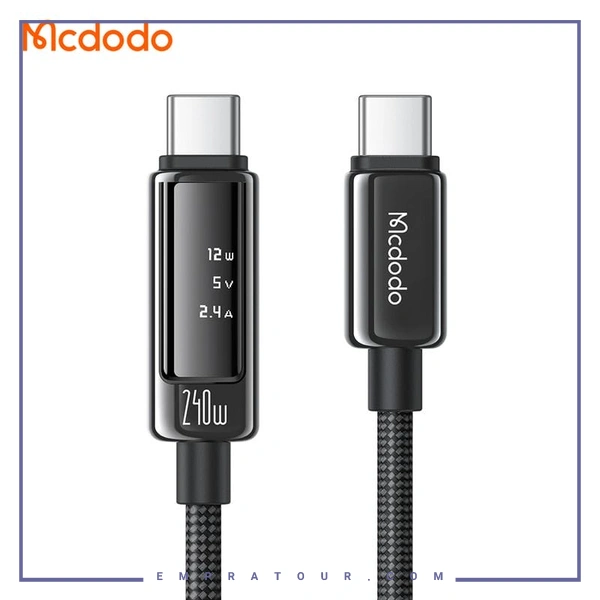 کابل شارژ دو سر تایپ سی 240W مک دودو Mcdodo Cab Vision 240W 1.2m  CA-8900