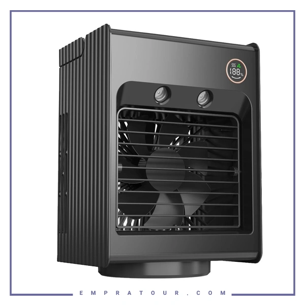 پنکه رومیزی شارژی پرودو Porodo Air & Mist Portable Cooling Fan PDLSMFAN