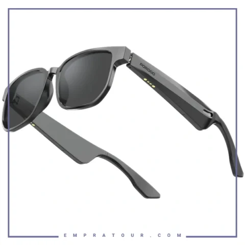 عینک هوشمند صوتی پرودو Porodo Lifestyle Vistax Intelligent Audio Eyewear PDSGUVP103BK