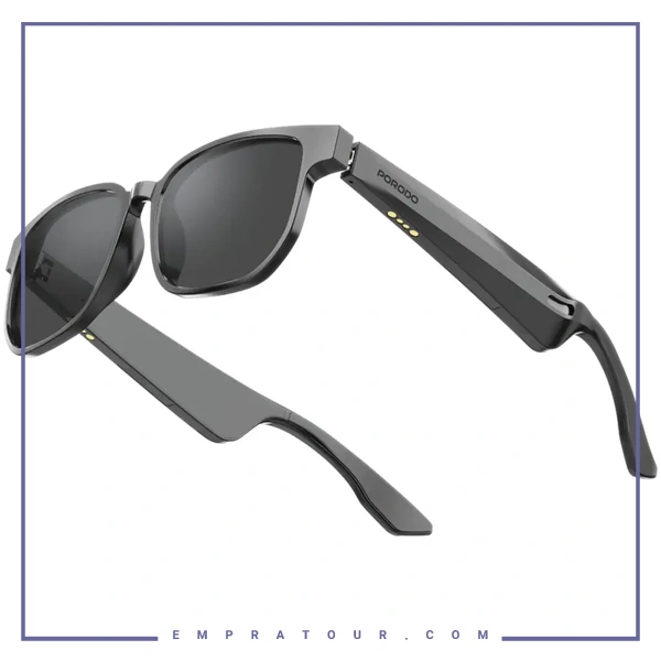 عینک هوشمند صوتی پرودو Porodo Lifestyle Vistax Intelligent Audio Eyewear PDSGUVP103BK