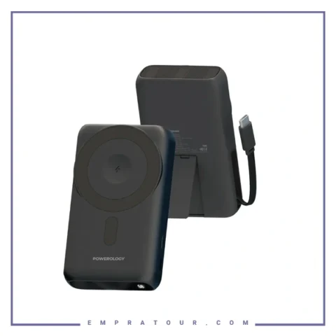 پاوربانک 10000 مگ سیف پاورولوژی Powerology 10000mAh Magsafe Power Bank PPBCHA105